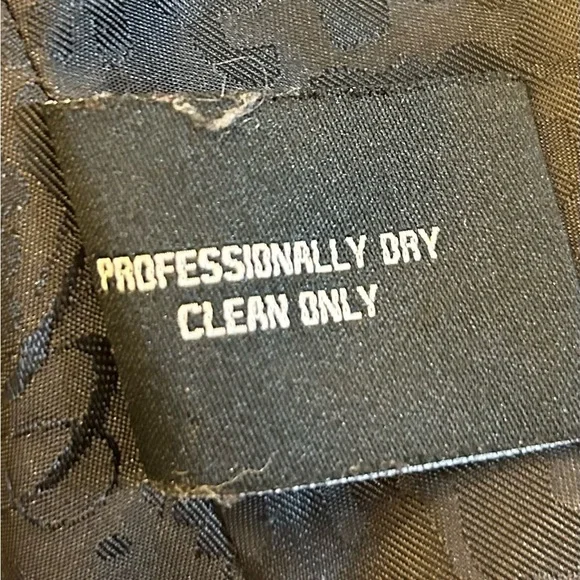 Guess Pea Coat Black Pleated Large Collar Size Large - Picture 8 of 8